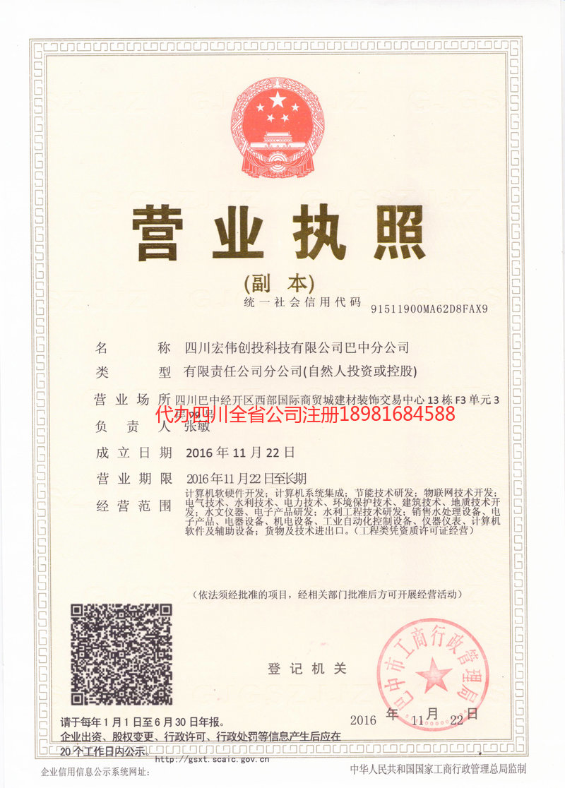 西双版纳傣族自治州西双版纳傣族自治州宏伟创投科技有限公司